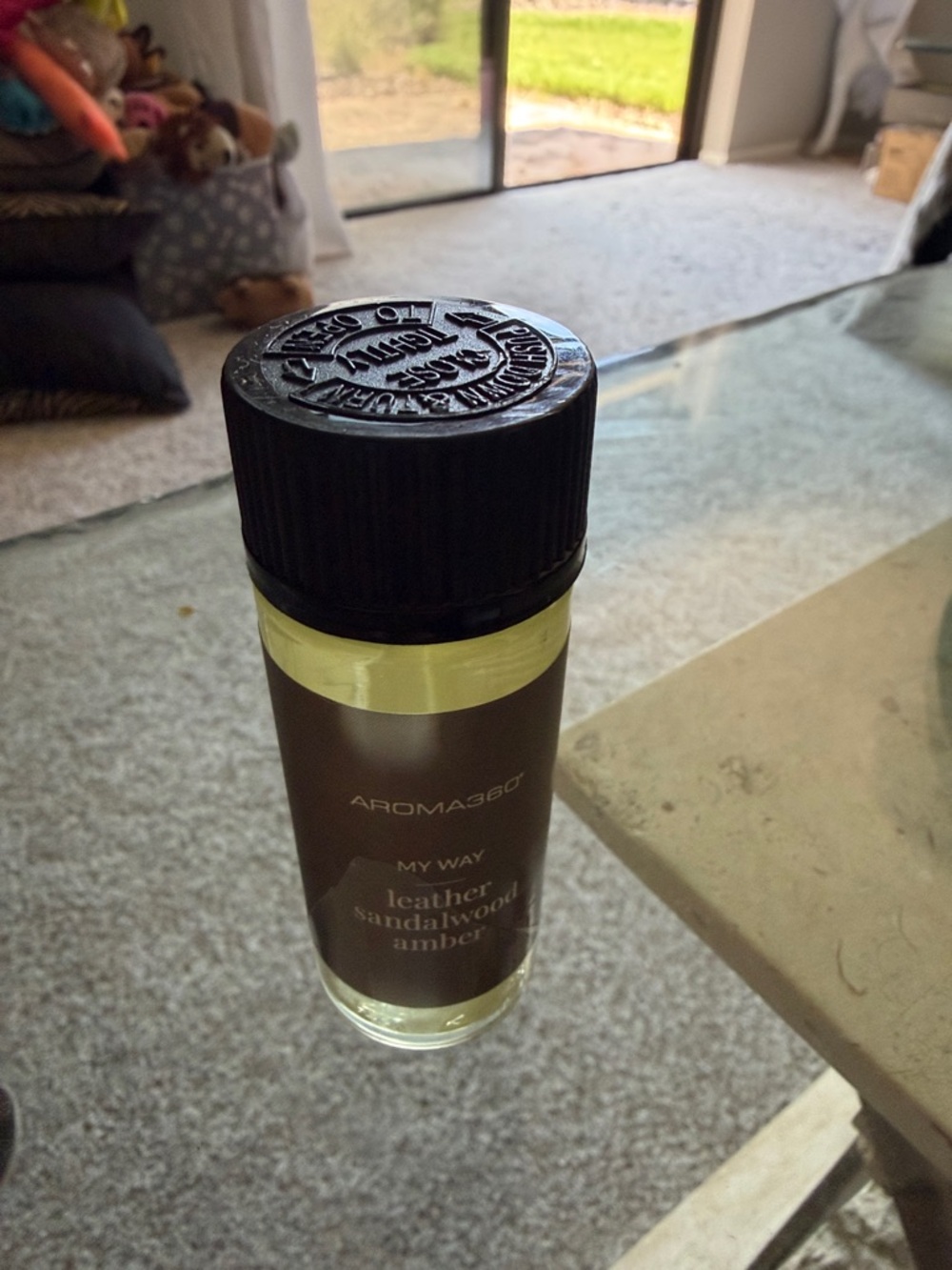 Aroma360 My Way Leather Sandalwood Amber Reed Diffuser Oil — Brown